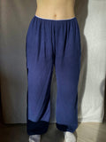 Pantalon fluide double gaze - Bleu